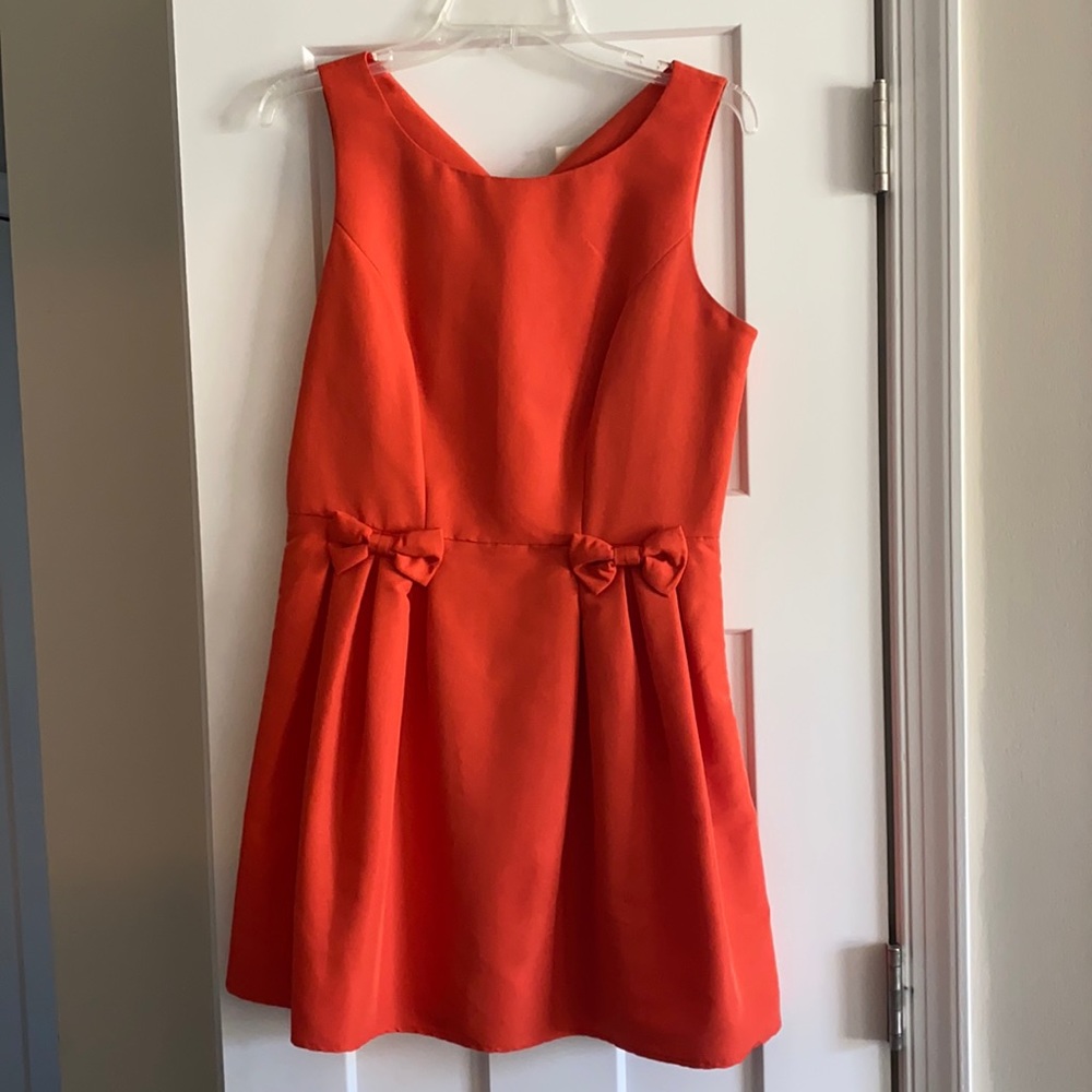 Forever21 Orange bow dress